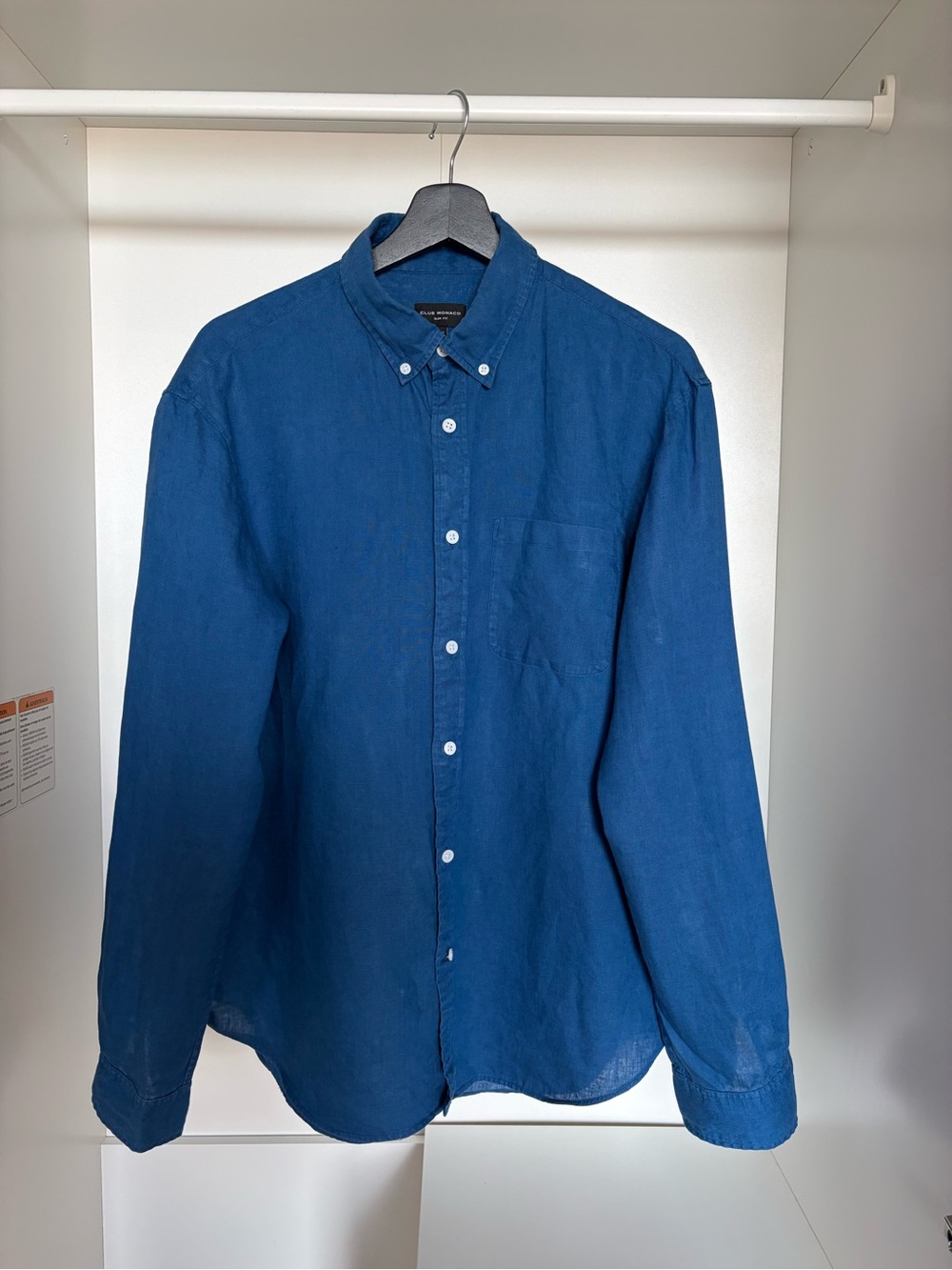 Club Monaco Linen Long-sleeved Shirt